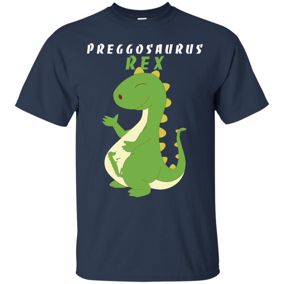 Dinosaur Pregnancy Pregosaurus Shirt Navy