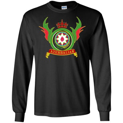 Azerbaijan Arms Coat Flag T-shirt Black