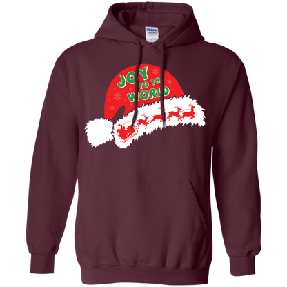 Christmas T-shirt Joy To The World Maroon