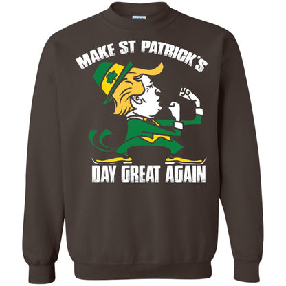 Trump Make St Patricks Day Great Again Funny Trump T-shirt Dark Chocolate