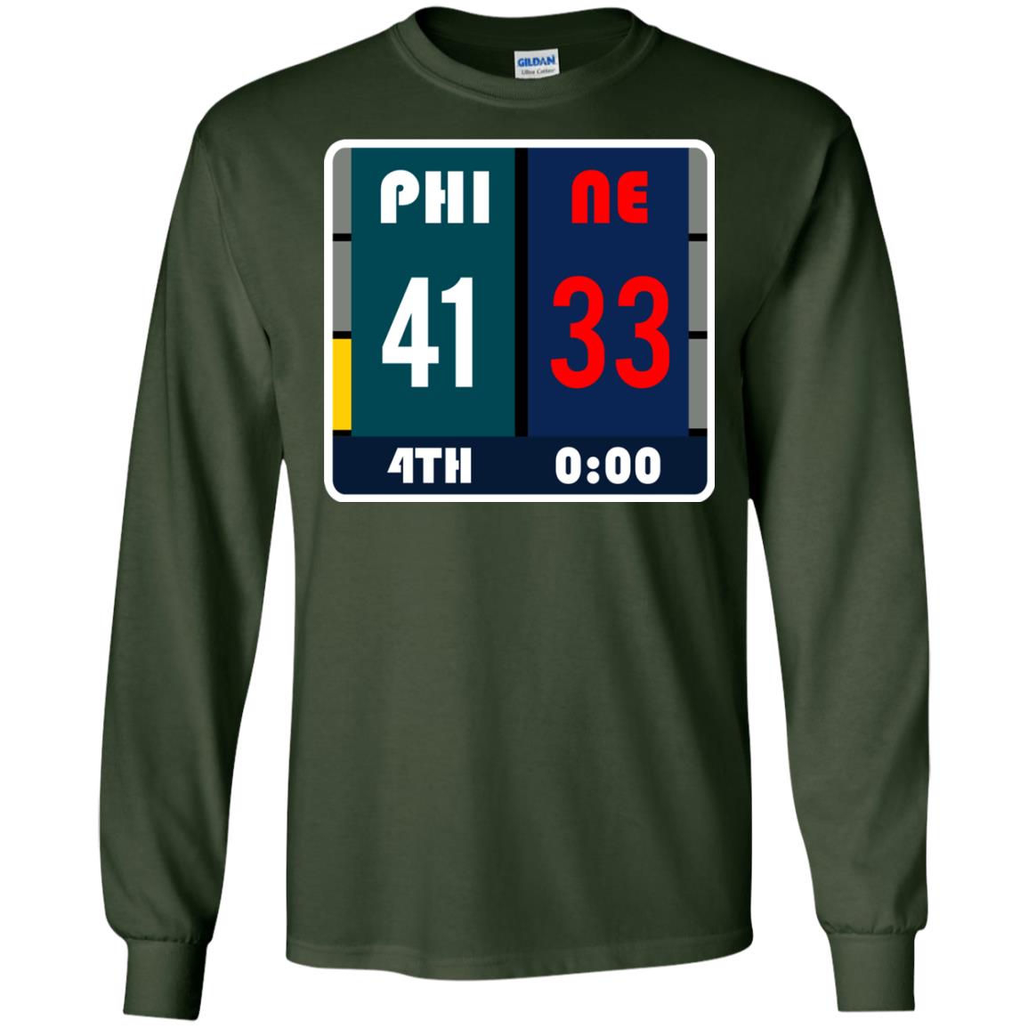 Football Philadelphia T-shirt Eagles Vs New England Forest Green