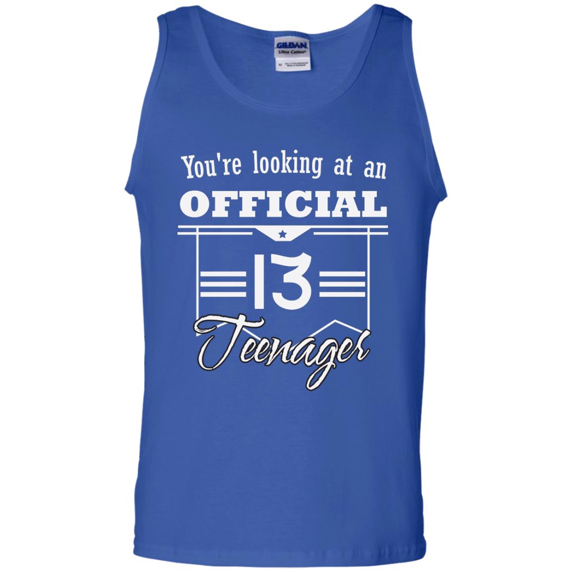 You're Looking At An Official 13 Teenager 13rd Birthday Shirt Royal