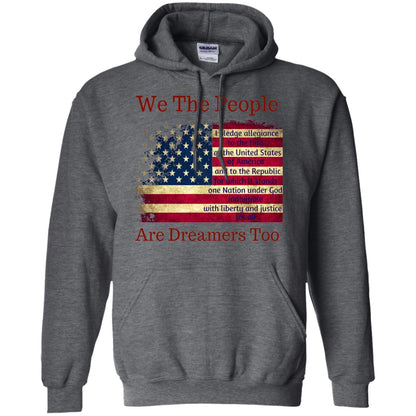 Americans We Are People Are Dreamers Too T-shirt Dark Heather