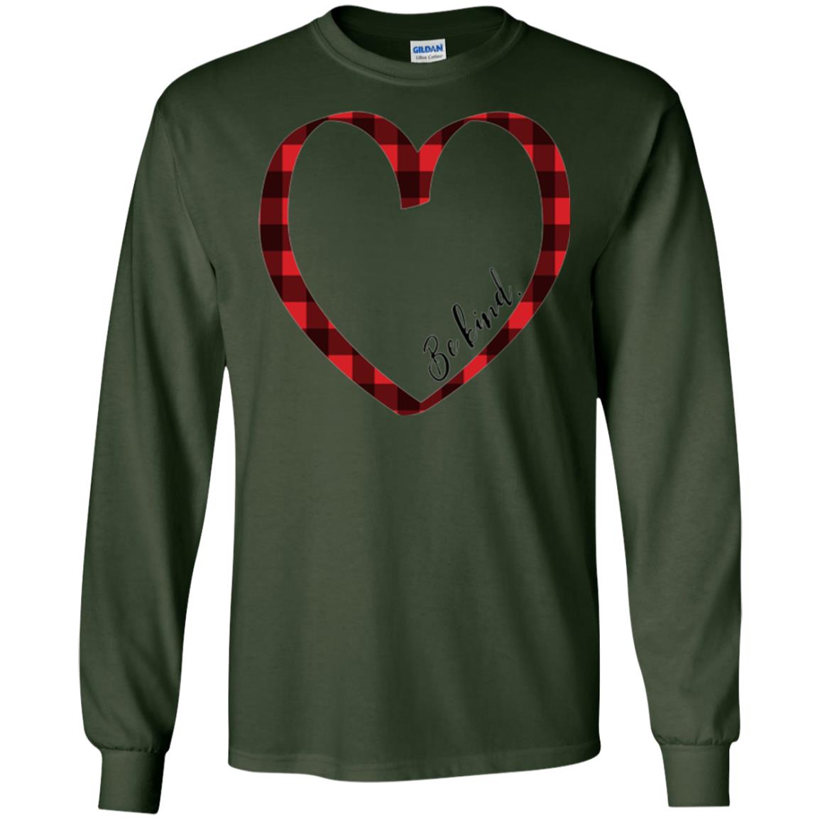 Be Kind Inspirational Motivational T-shirt Forest Green