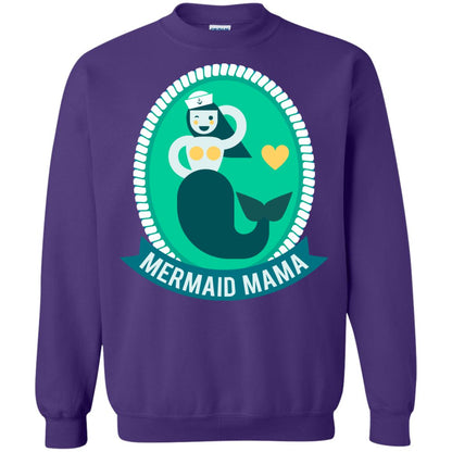 Mermaid Mama Cool Shirt For Grandma Love Mermaid Purple