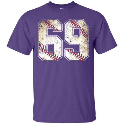 Baseball Player T-shirt Jersey Number 69 Retro Vintage