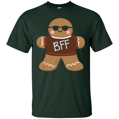 Gingerbread T-shirt Best Friend Forever Forest Green