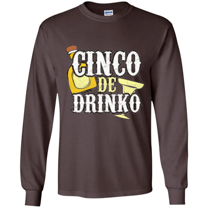 Funny Cinco De Mayo Drinko Celebration T-shirt Dark Chocolate