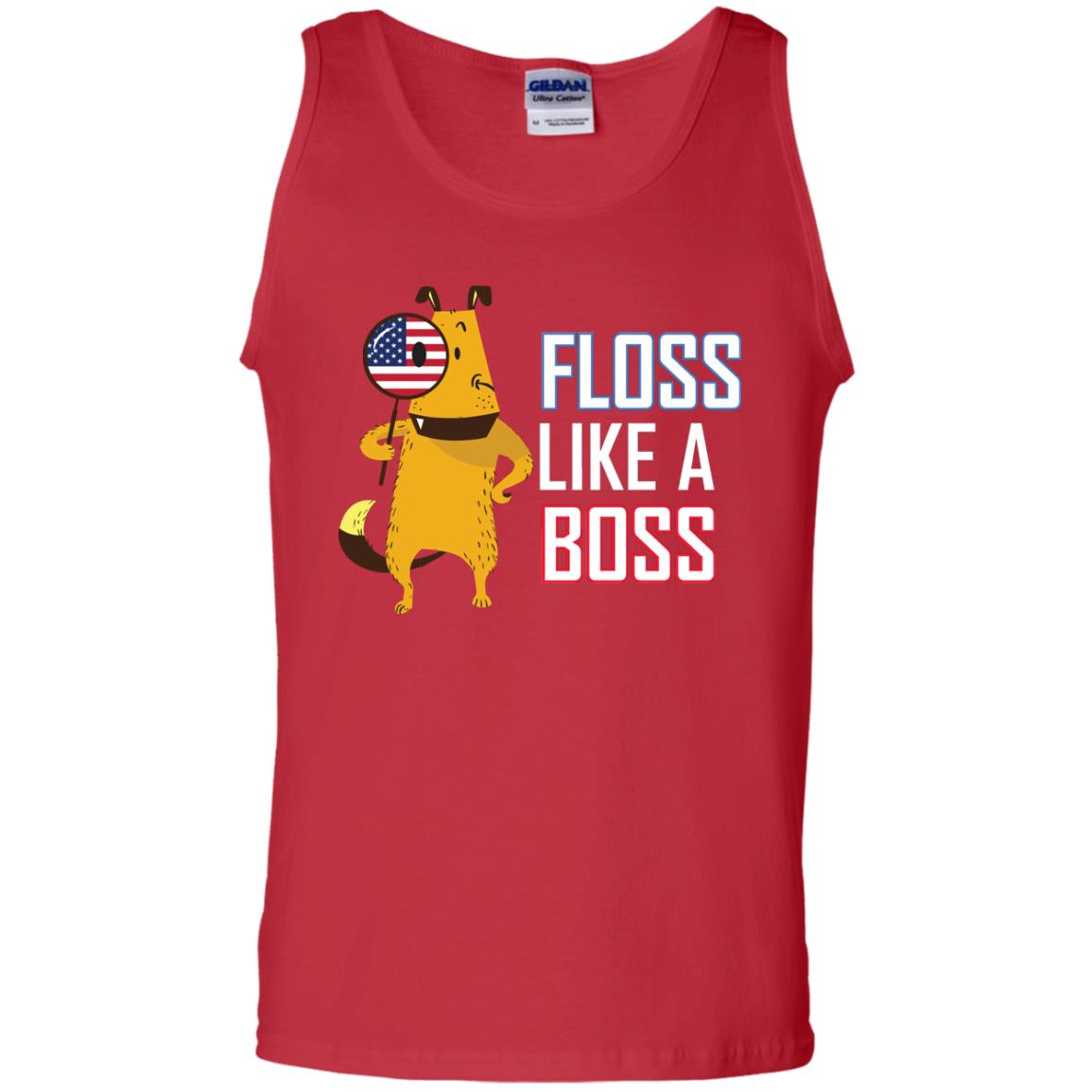 Floss Like A Boss Dog Shirt Red