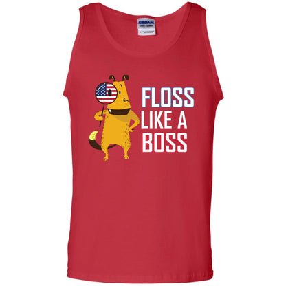 Floss Like A Boss Dog Shirt Red
