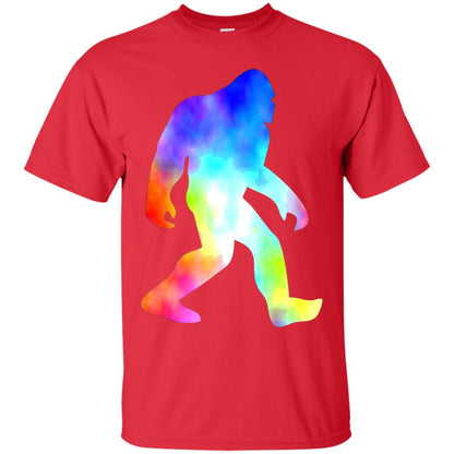 Bigfoot Sasquatch Neon T-shirt Red