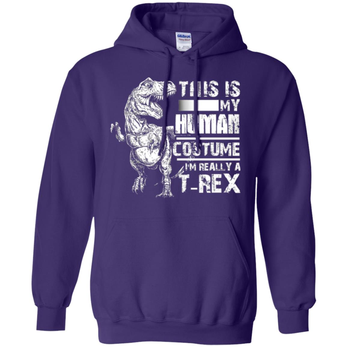 Dinosaus T-shirt This Is My Human Costume Shirt Human Purple