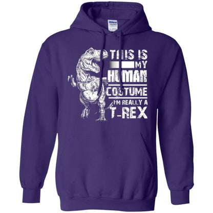 Dinosaus T-shirt This Is My Human Costume Shirt Human Purple