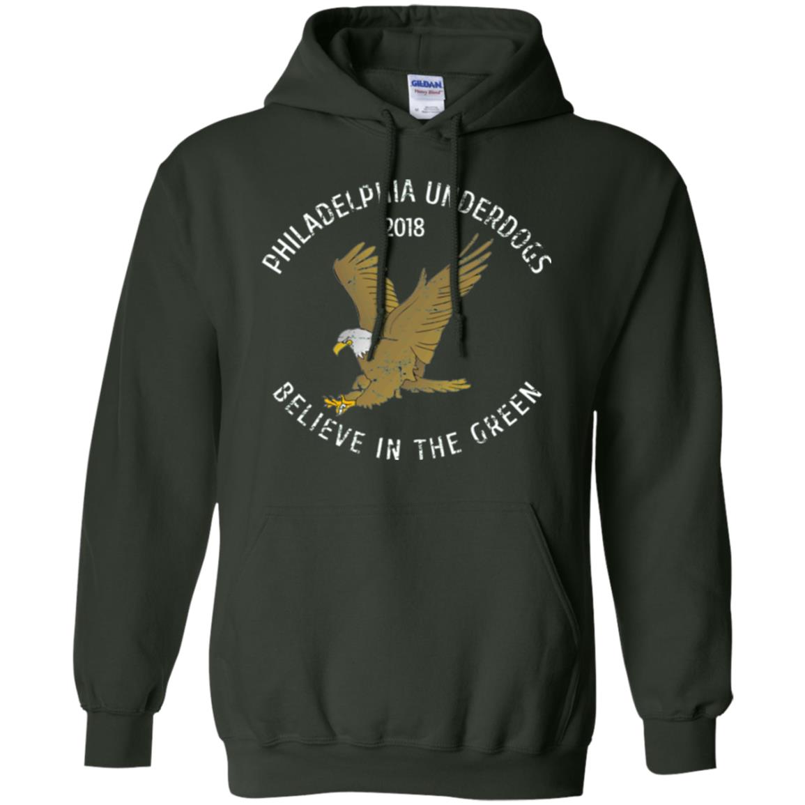 Eagle Lover T-shirt 2018 Philadelphia Underdogs Believe In The Green Forest Green