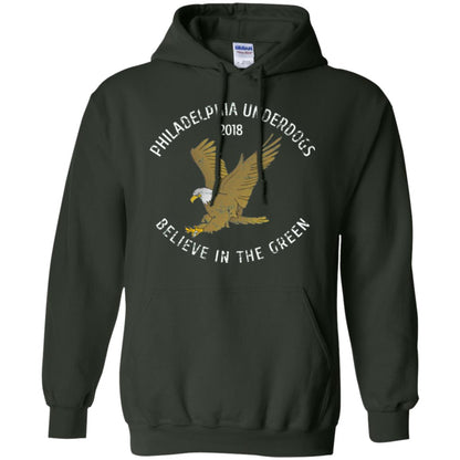 Eagle Lover T-shirt 2018 Philadelphia Underdogs Believe In The Green Forest Green