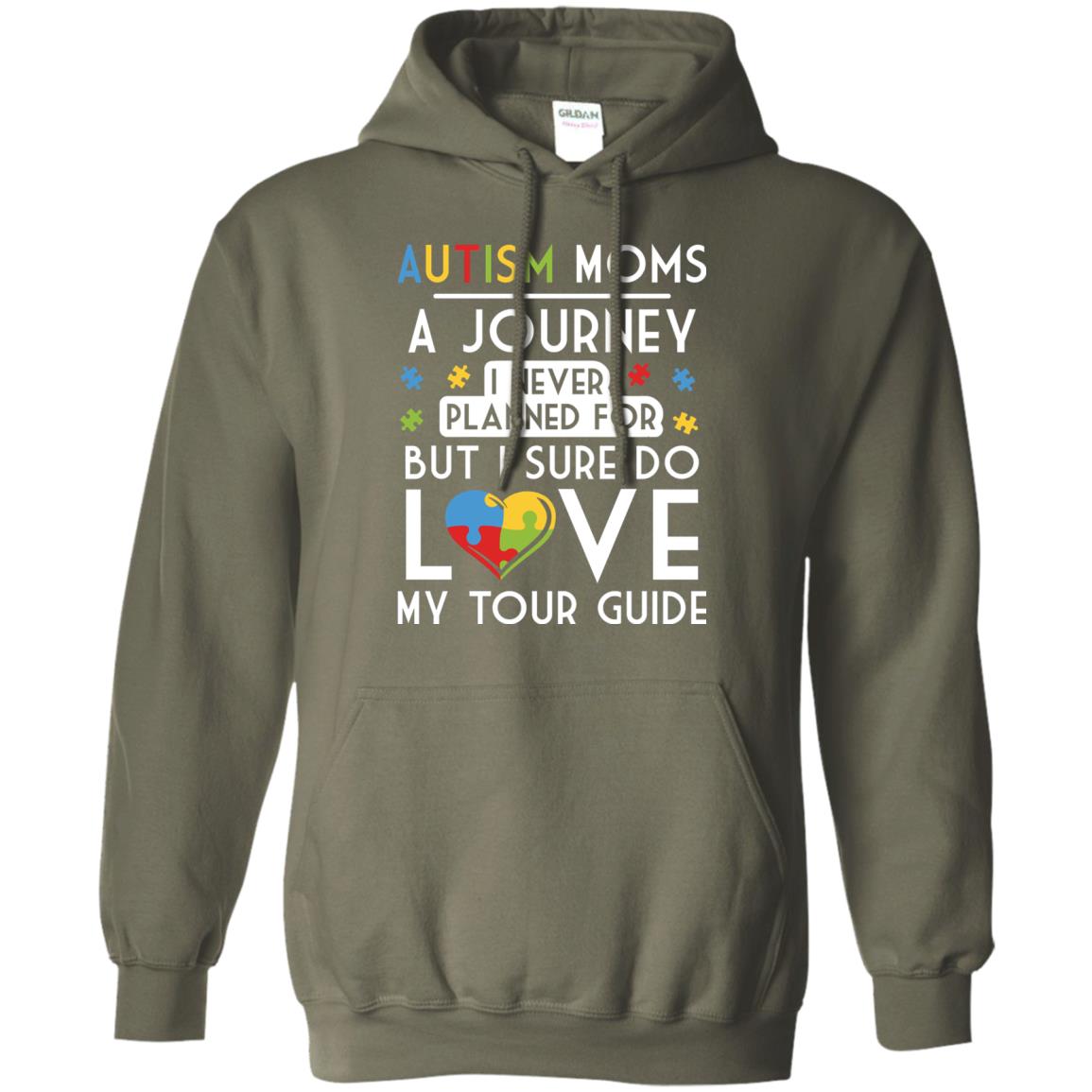 Autism Mom Shirt Autism Mom A Journey Of Love Military Green