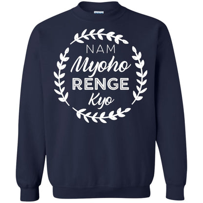 Nam Myoho Renge Kyo White Crest Shirt Navy