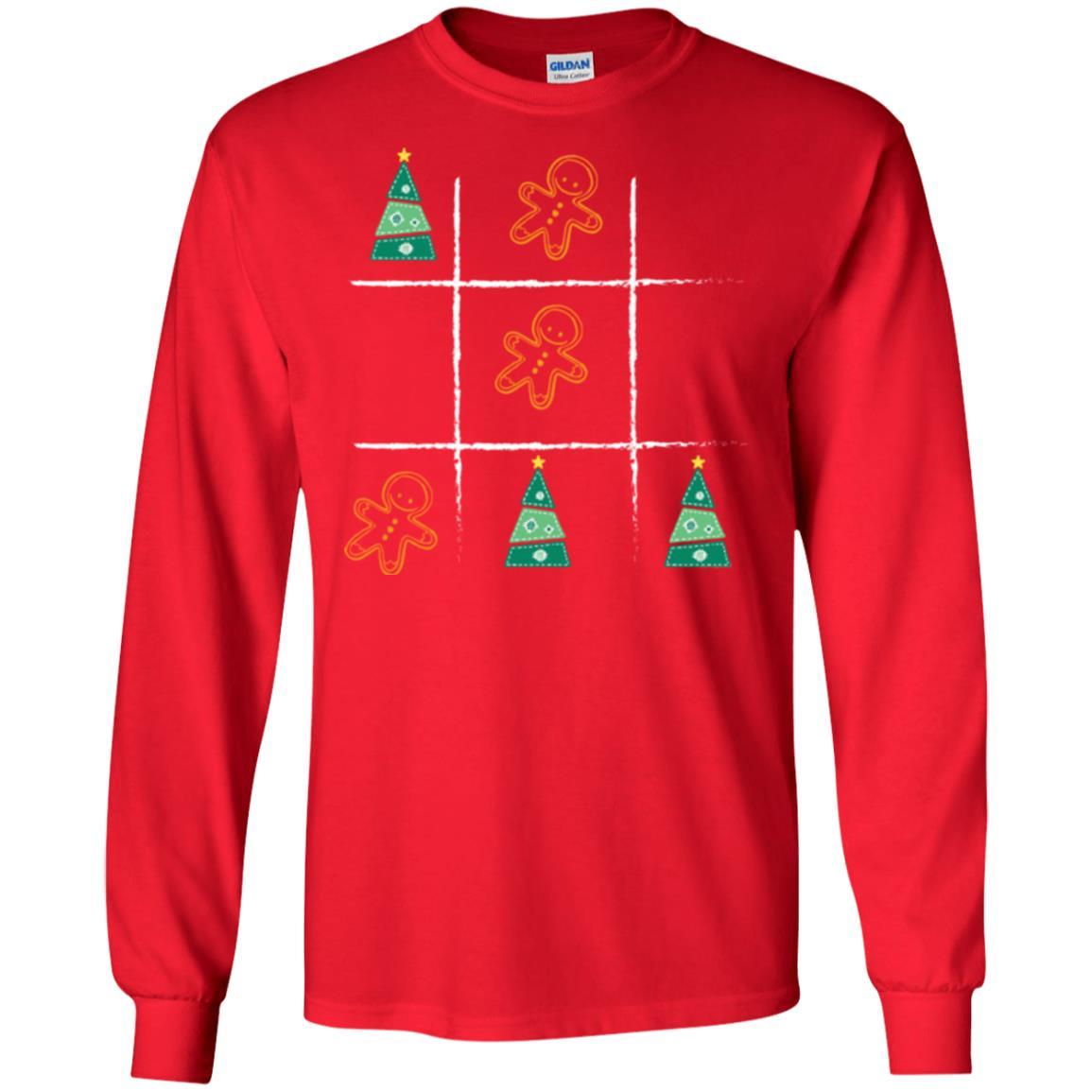 Christmas T-shirt Tic Tac Toe Board Game Red