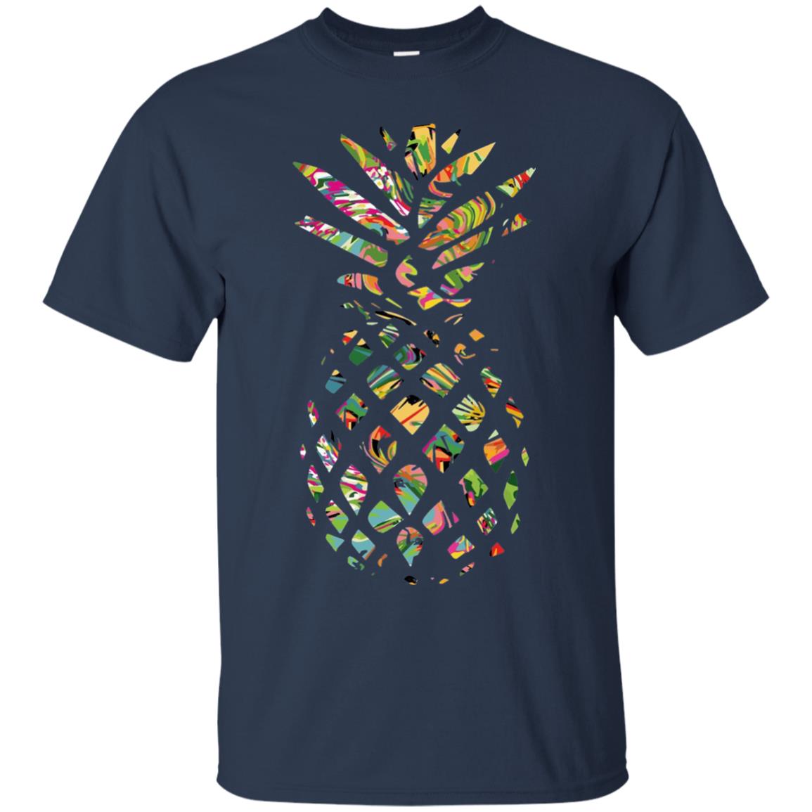 Pineapple Summer Vacation T-shirt Navy