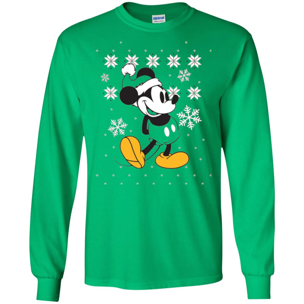 Christmas T-shirt Disney Mickey Mouse Irish Green