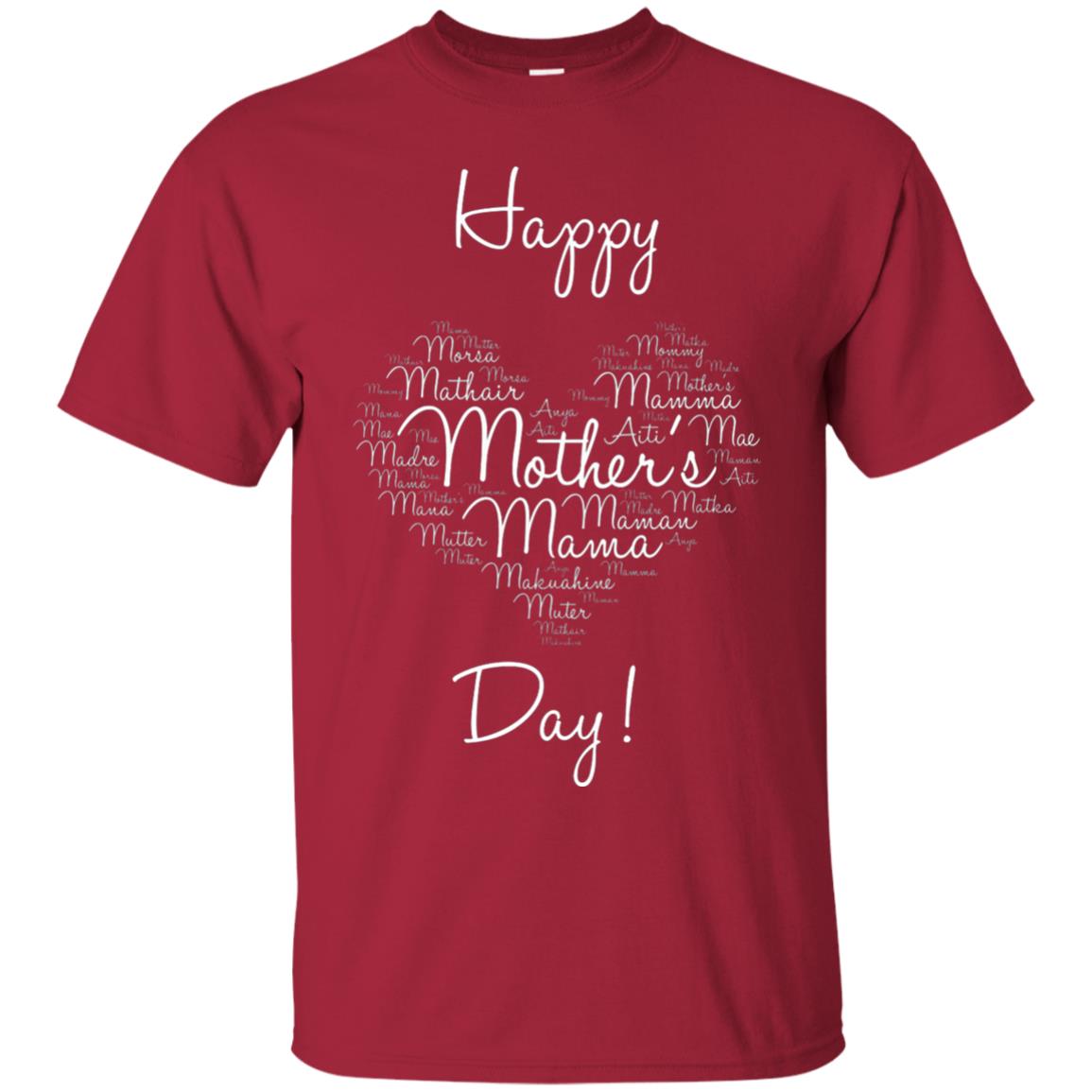 Happy Mothers Day Mommy T-shirt Cardinal