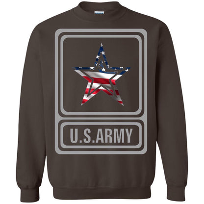 United States Army Original Us Flag T-shirt Dark Chocolate