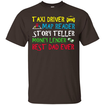 Story Teller Money Lender Best Dad Ever Daddy T-shirt Dark Chocolate