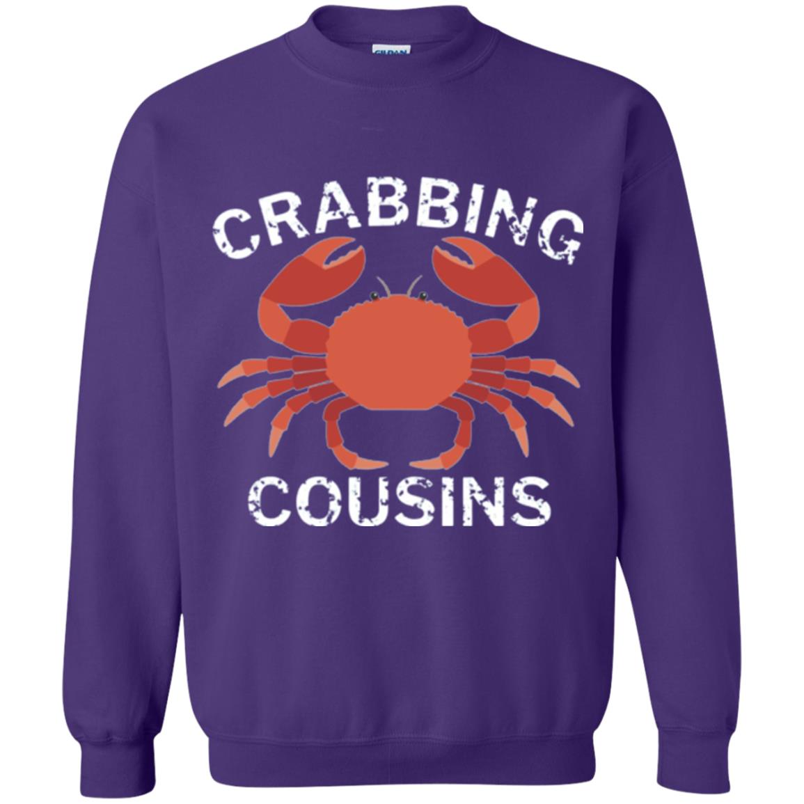 Fishing Lovers T-shirt Crabbing Cousins Purple