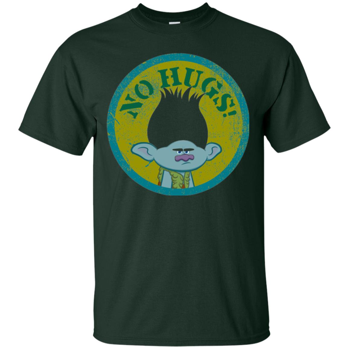 Dream Works_ Trolls No Hugs T-shirt Forest Green