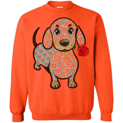 Dachshund Quilts Idea Gift Shirt For Mens Womens Orange