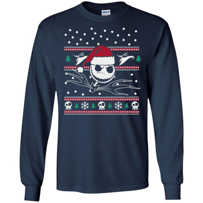 Disney Nightmare Before Christmas Holiday Christmas T-shirt Navy