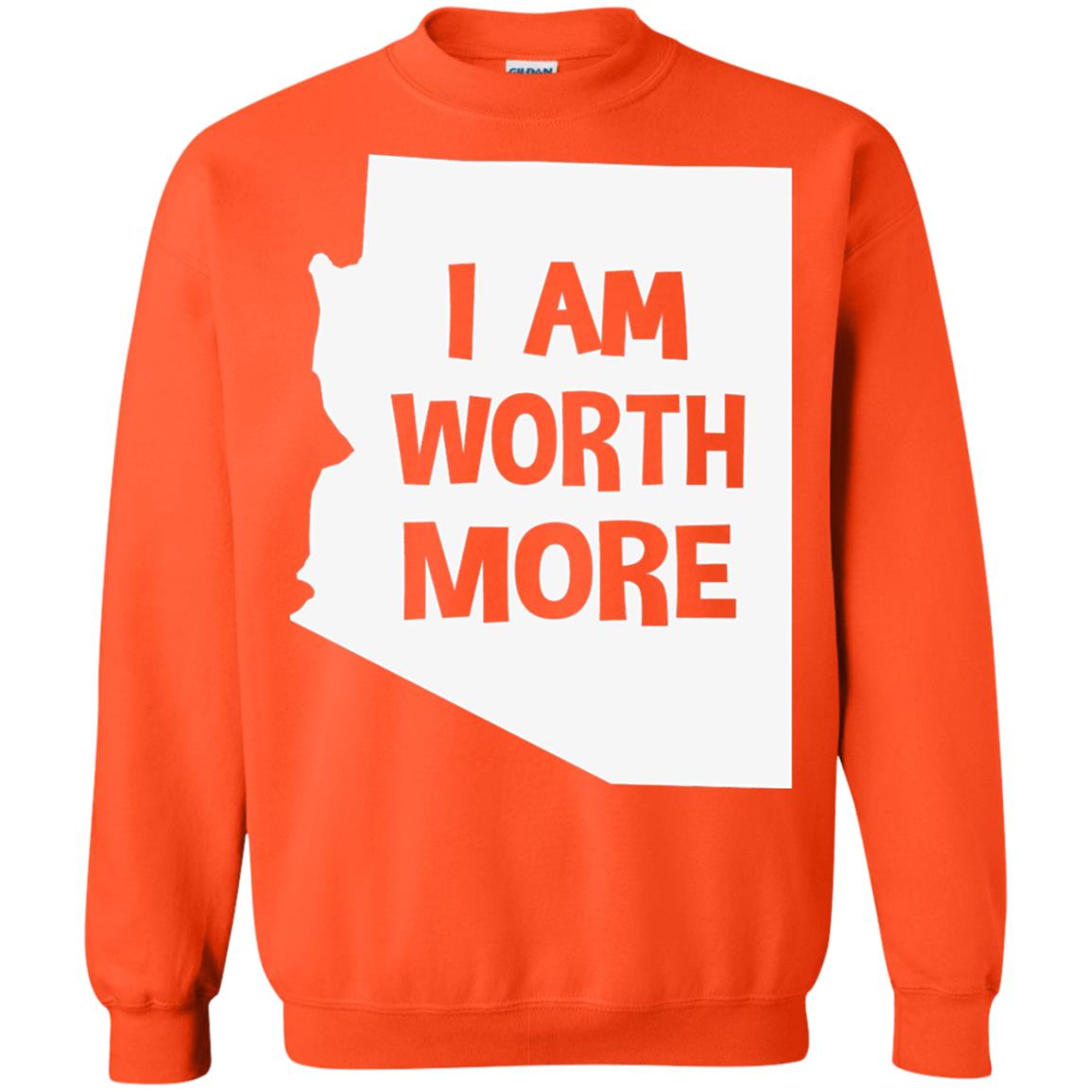 Arizona Teacher Shirt I Am Worth More Orange
