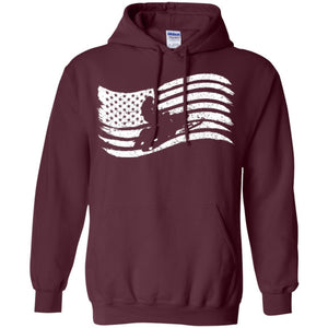 Snowmobile Rider T-shirt American Flag