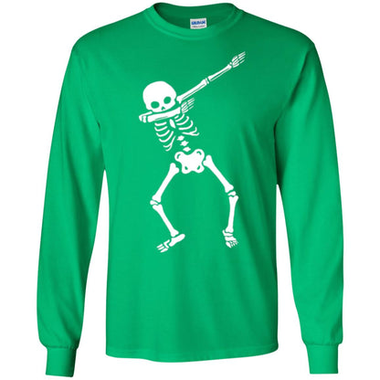 Dabbing Skeleton T Shirt Irish Green
