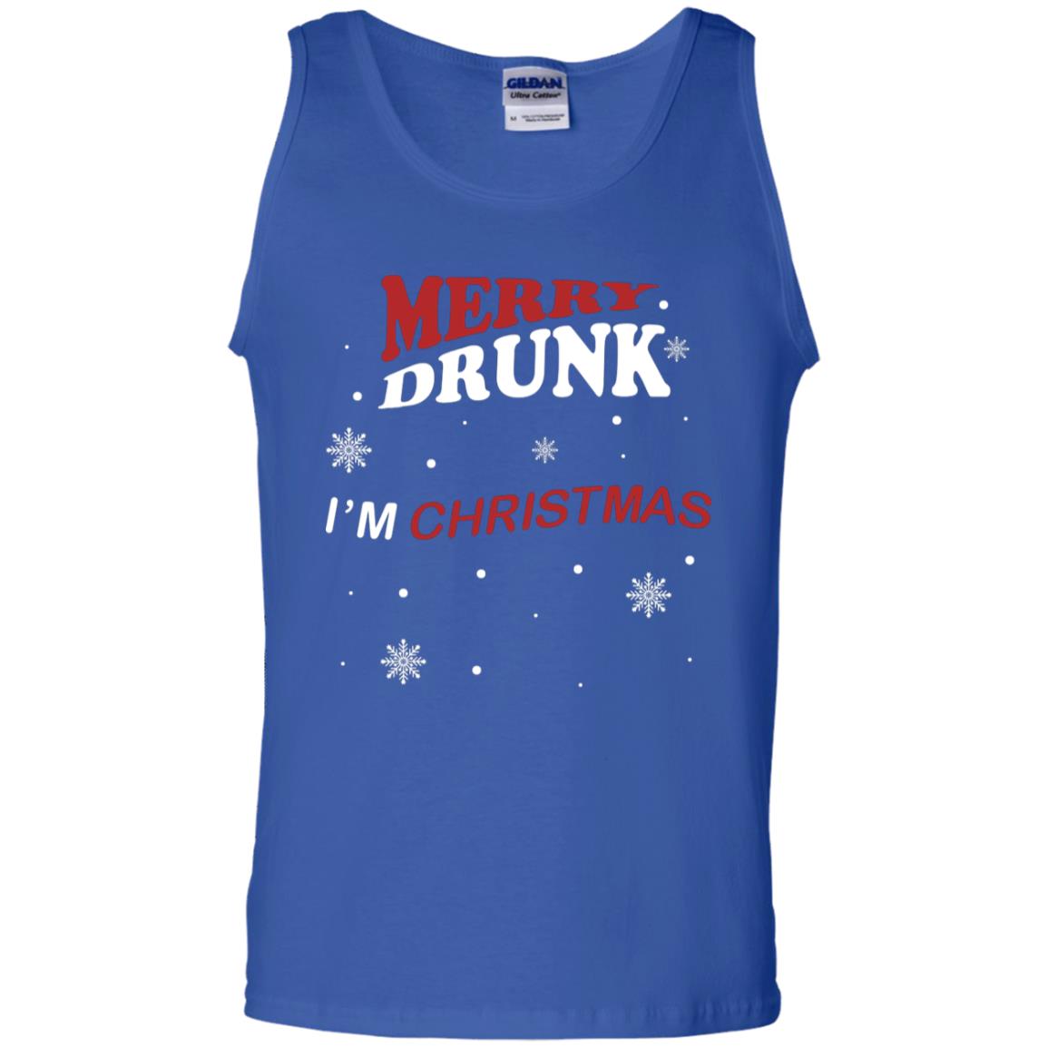 Merry Drunk I'm Christmas I'm Drunk Funny Drunken X-mas Shirt Royal