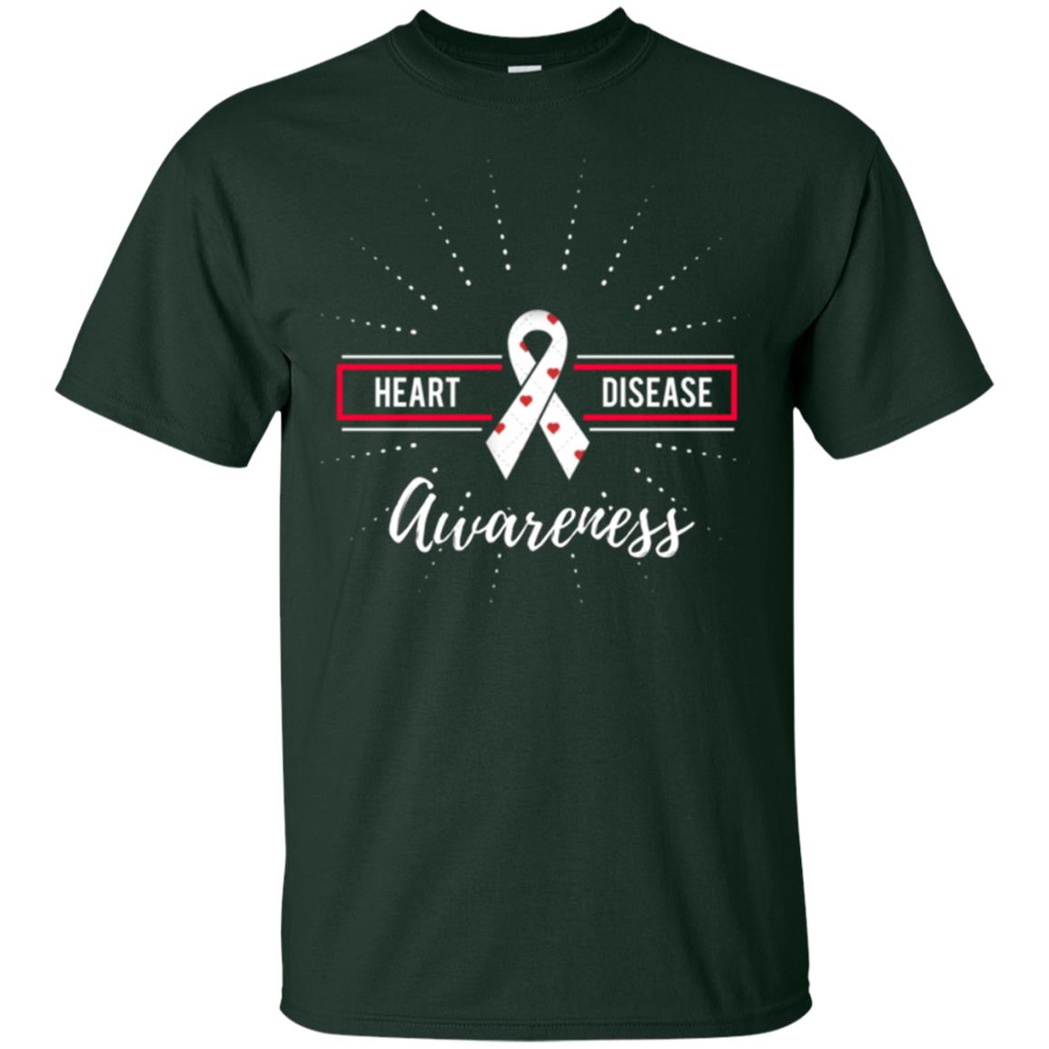 Heart Disease Awareness T-shirt Forest