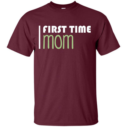 First Time Mom New Mom Shirt Maroon