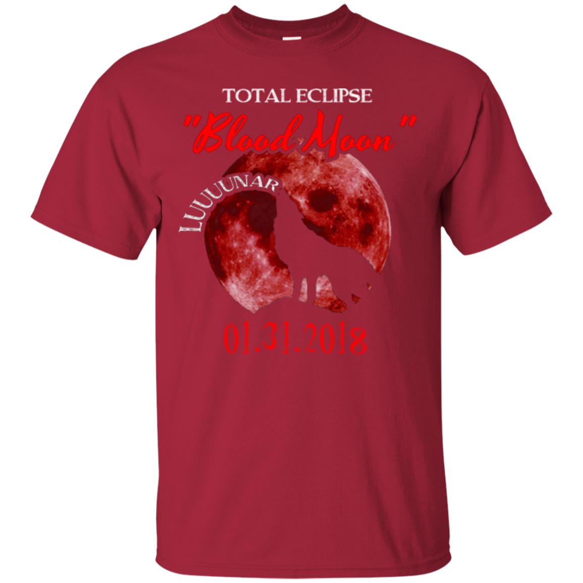 Eclipse T-shirt Total Eclipse Luuuunar Blood Moon Cardinal