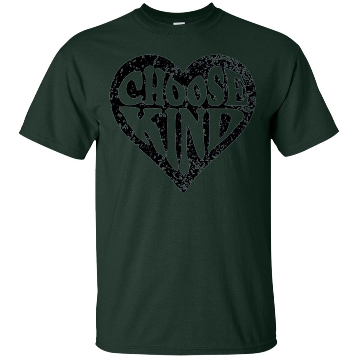 Anti Bullying T-shirt Choose Kind Movement Forest Green