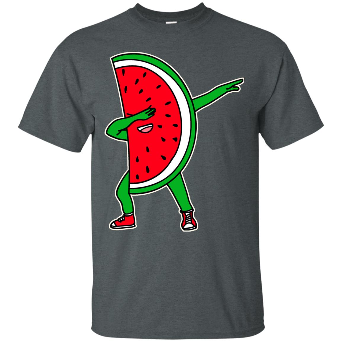 Dabbing Watermelon Shirt Dark Heather