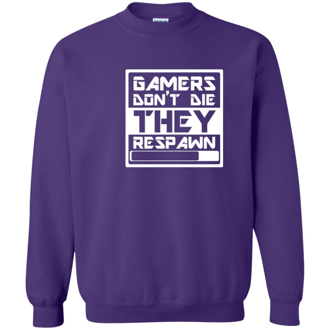 Video Gamer Shirt Don_t Die They Respawn Purple