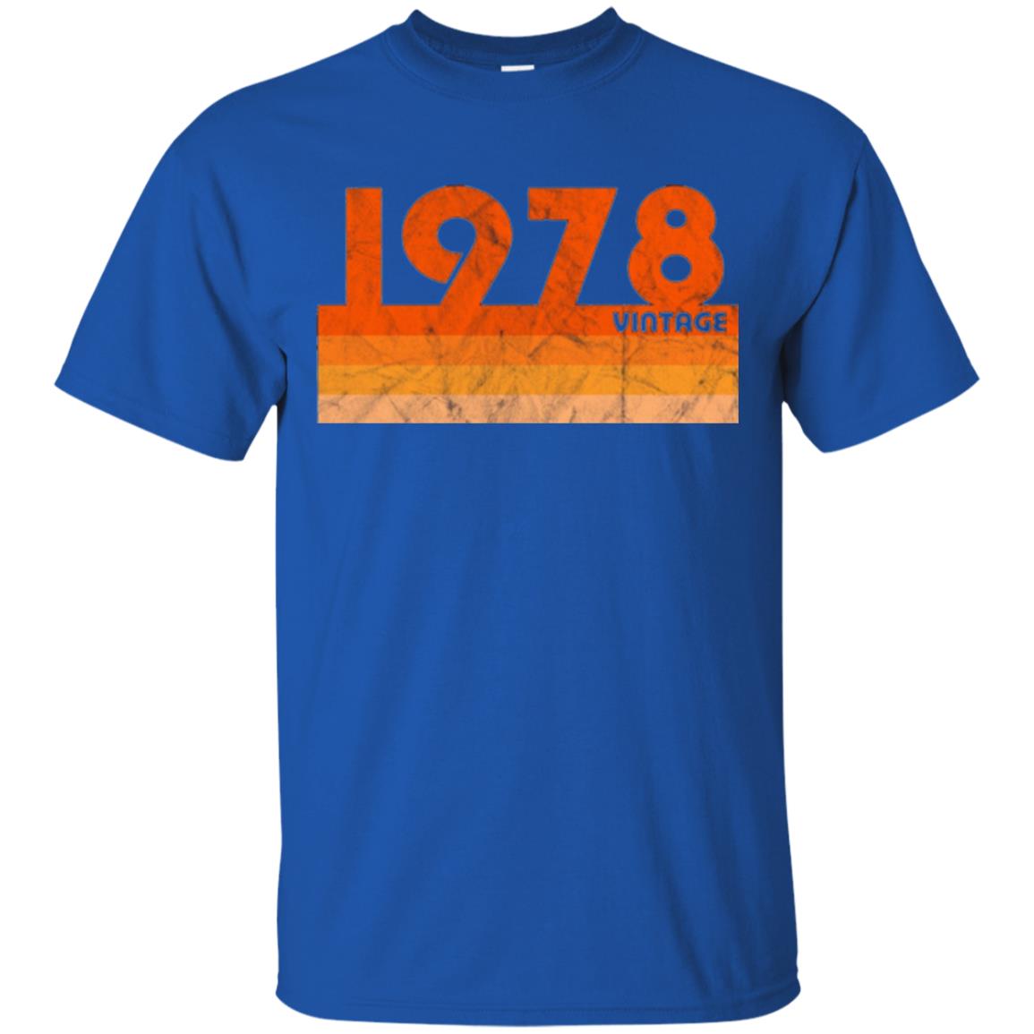 Vintage Retro 1978 T-shirt 40 Years Old Gift T-shirt Royal