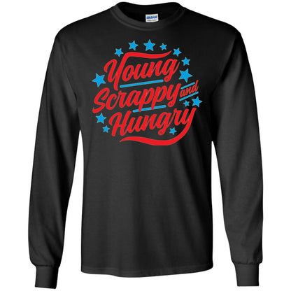 Hamilton T-shirt Young Scrappy And Hungry Black