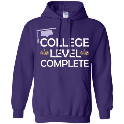 College Level Complete Funny College Graduation Shirt Purple