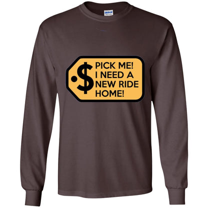 Pick Me I Need A New Ride Home Game Show T-shirt Dark Chocolate