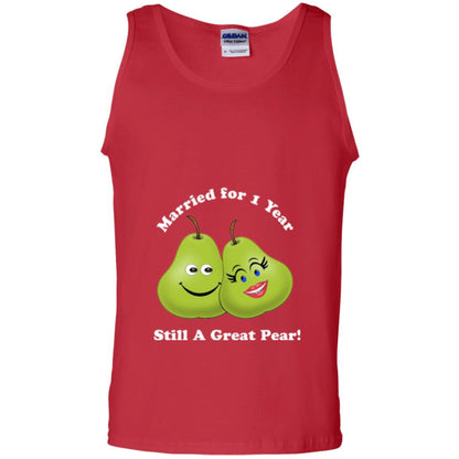Married For 1 Year Still A Great Pear 1st Anniversary T-shirt Red