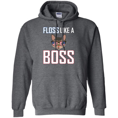Floss Like A Boss Cat Shirt Dark Heather