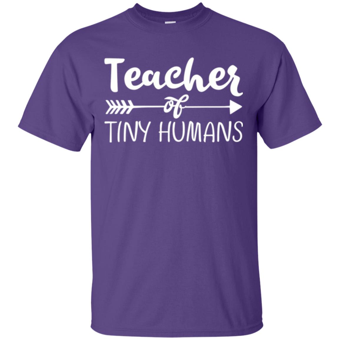 Kindergarten Preschool T-shirt Teacher Of Tiny Humans Purple