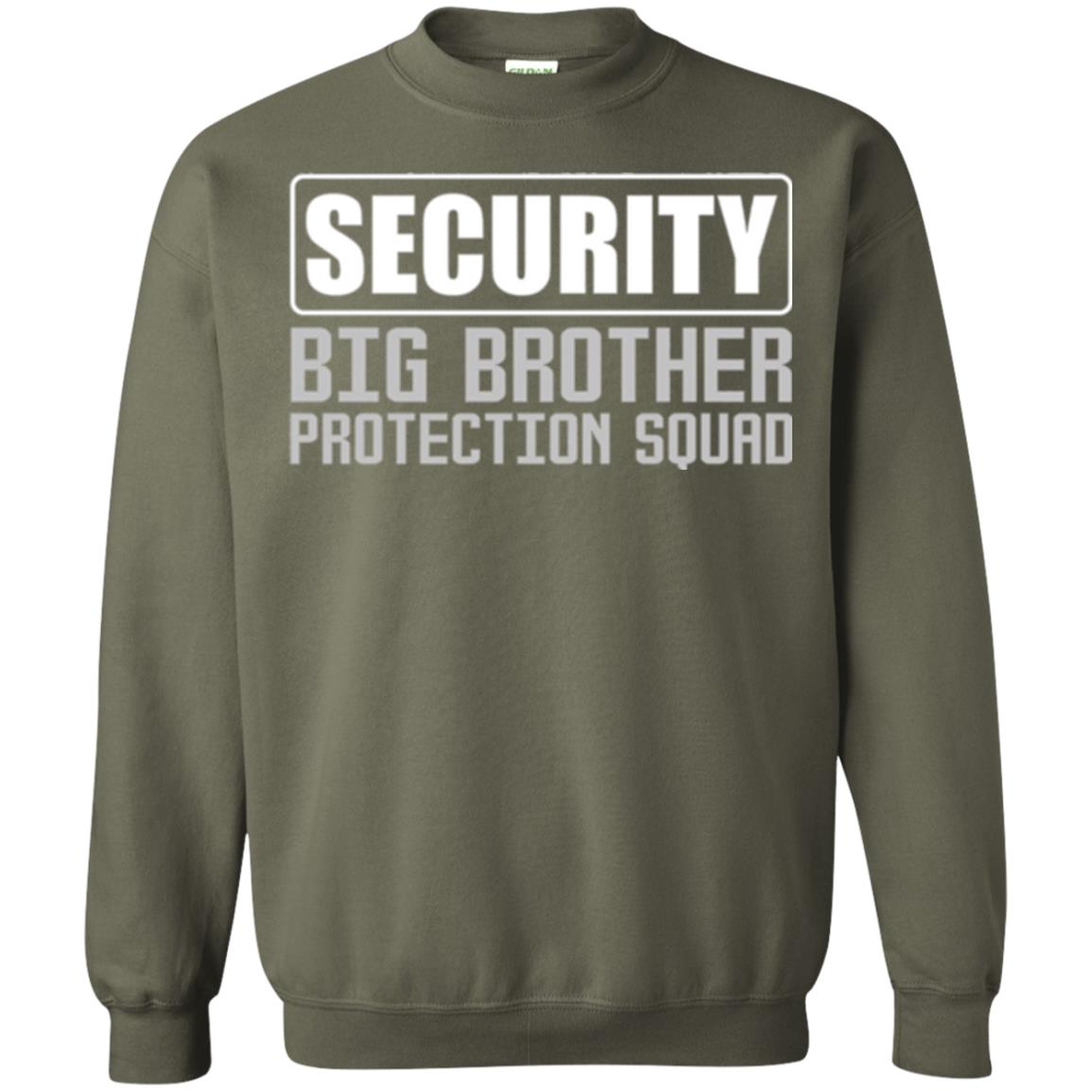 Family T-shirt Security Big Brother Protection Squad Military Green