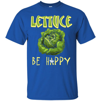 Lettuce Be Happy Lettuce Lover T-shirt Royal